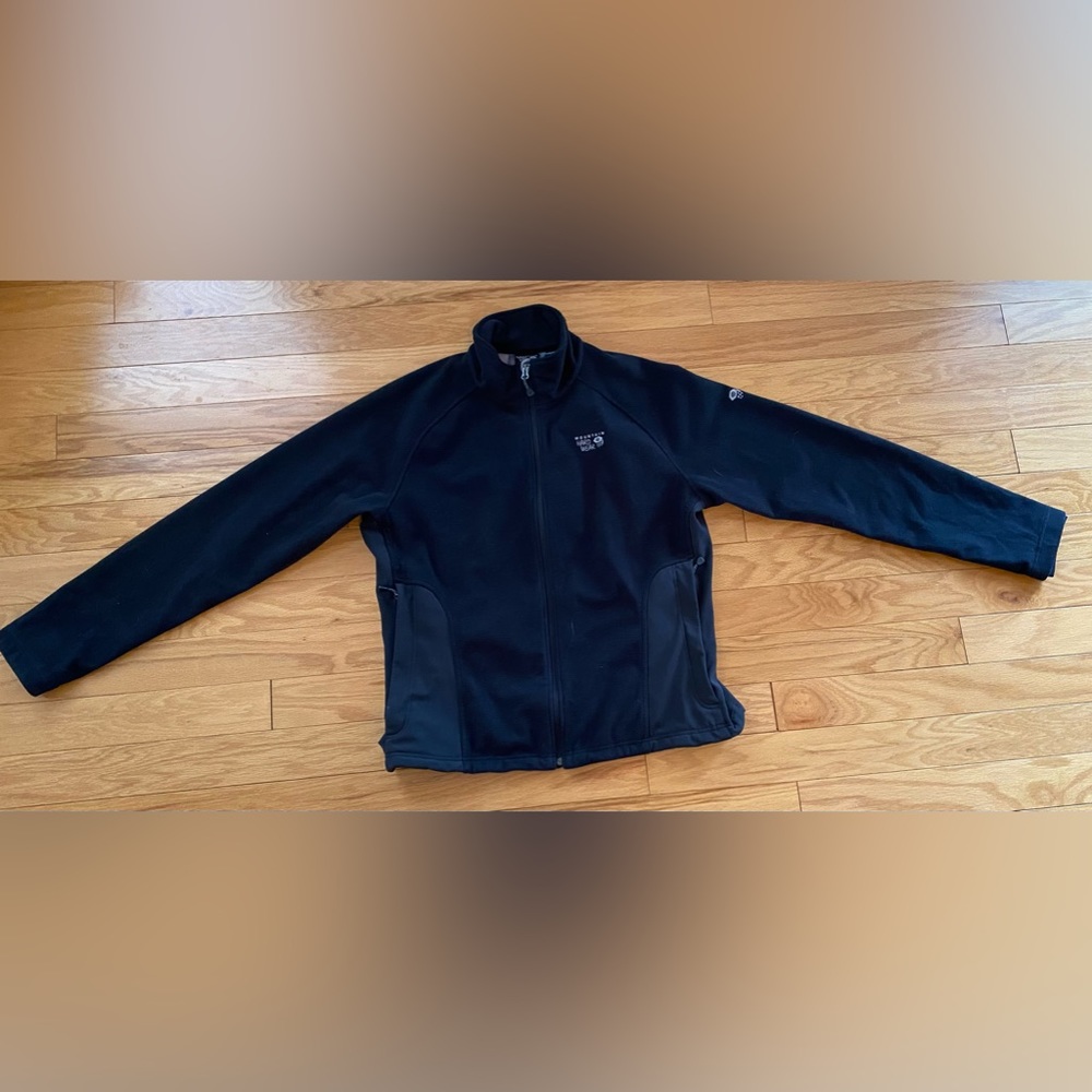 Mountain Hard Wear Black Mountain Tech Fleece Jacket Womens size XL Outdoor